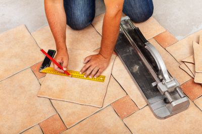 Measuring the Tile and Ensuring a Straight Cut