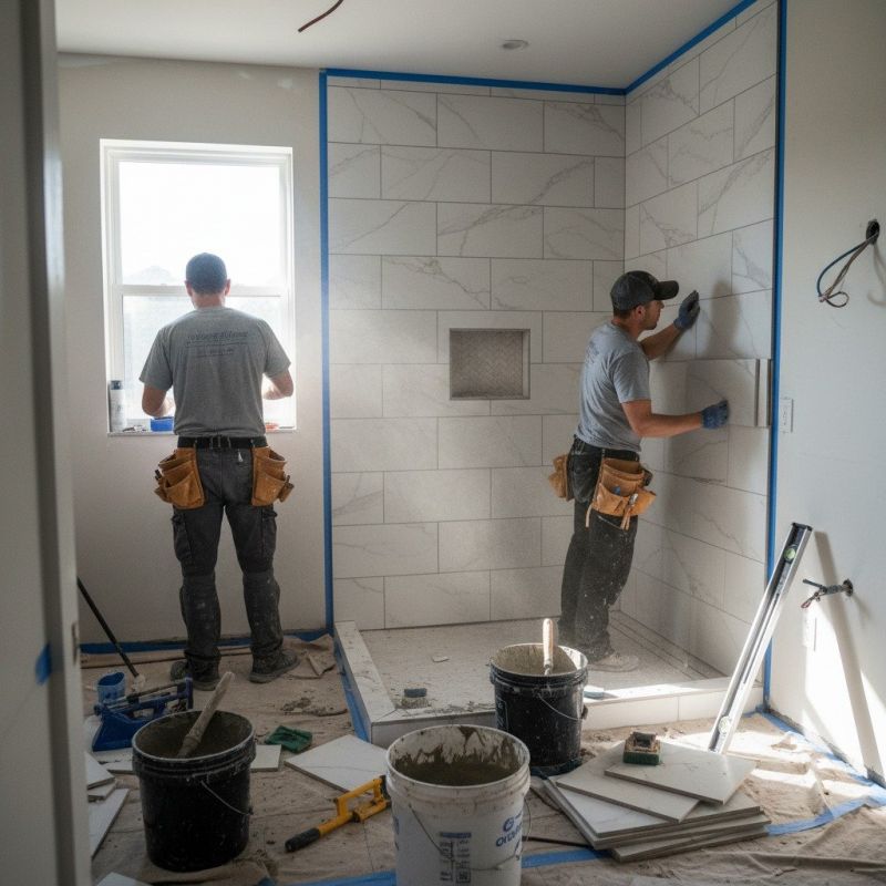 Tile Shower Pan Installation in Denver County, CO